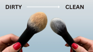 clean makeup brushes